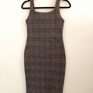 Plaid strap dress